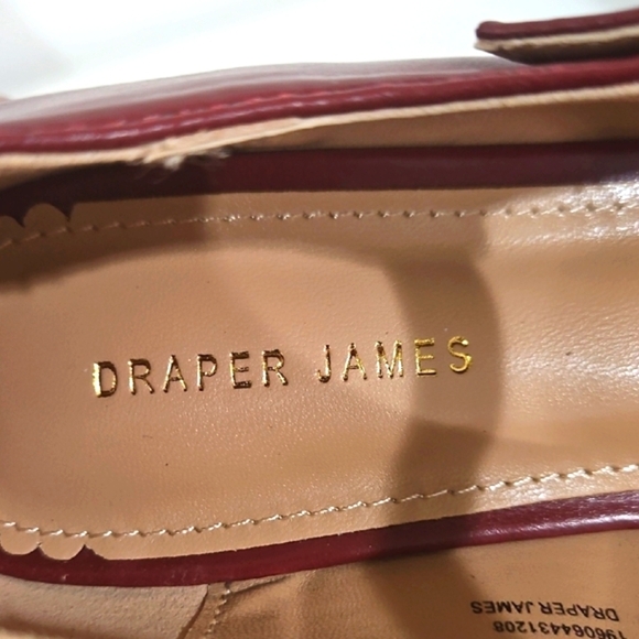 Draper James Miley Mary Jane Women's Red Flats with Pearl Details - Picture 7 of 9